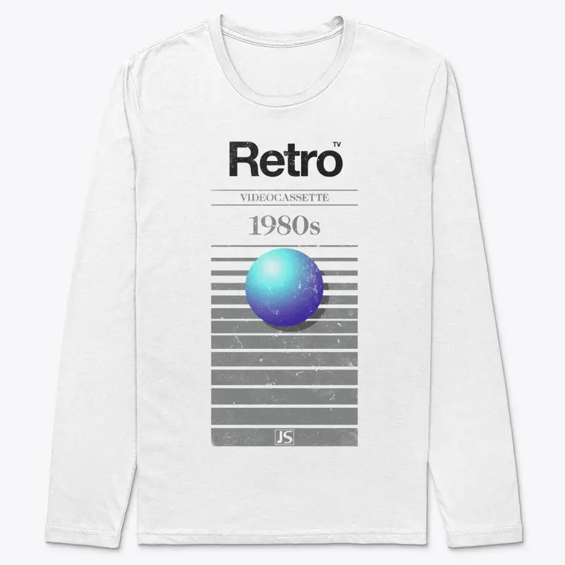 Jaboody Retro VHS 1980s Ball WHITE Tee