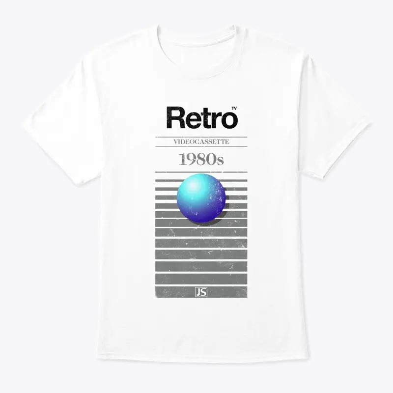 Jaboody Retro VHS 1980s Ball WHITE Tee