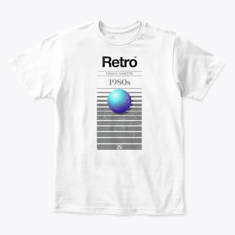 Jaboody Retro VHS 1980s Ball WHITE Tee