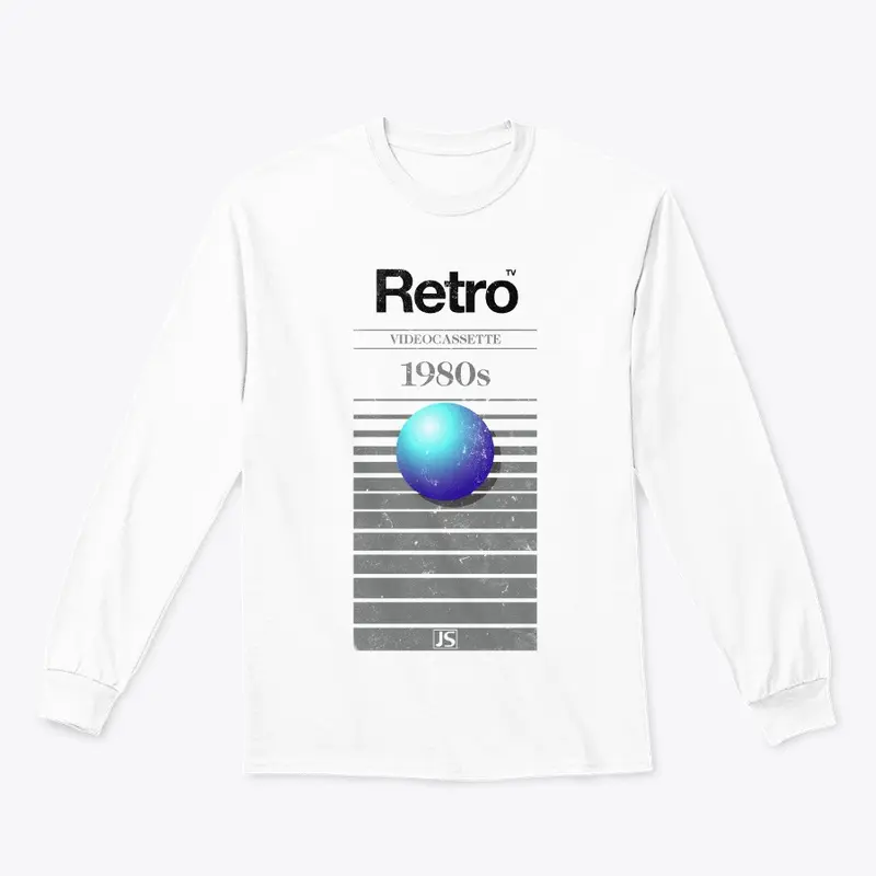 Jaboody Retro VHS 1980s Ball WHITE Tee