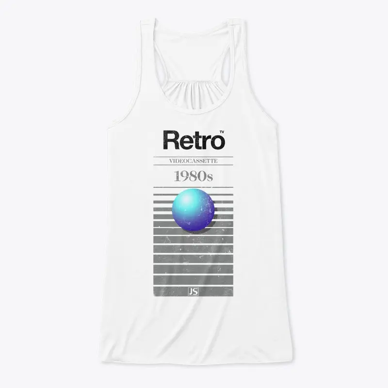 Jaboody Retro VHS 1980s Ball WHITE Tee