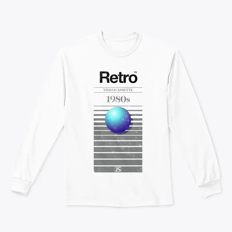 Jaboody Retro VHS 1980s Ball WHITE Tee