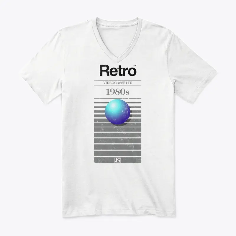 Jaboody Retro VHS 1980s Ball WHITE Tee